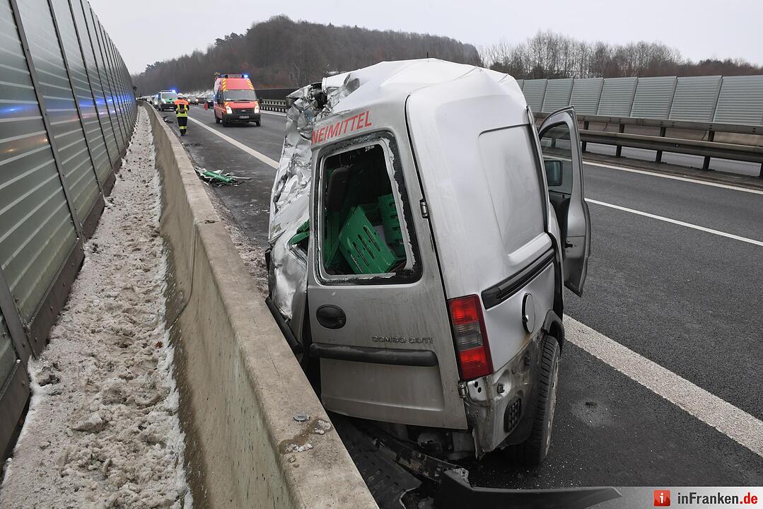 Unfall auf der A73 im Kreis Bamberg