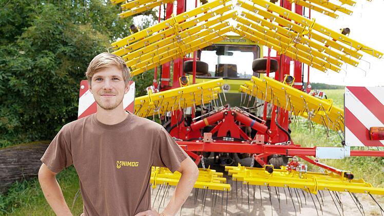 Clemens Hilpert vor seinem Striegel.  Foto: Adriane Lochner