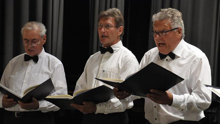Stimmgewaltig - die "Saalemannen". Foto: Peter Klopf