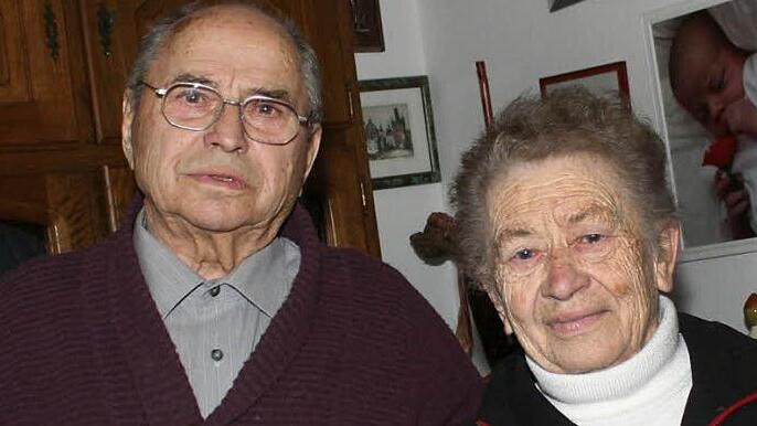 Das Jubelpaar Frieda und Fritz Wiesneth Foto: Evi Seeger
