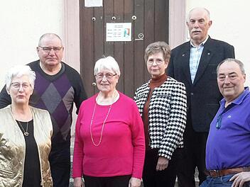 Im Vorstandsgremium der Kolpingsfamilie Bad Brückenau vertreten sind künftig (von links) Uschi Schmitz, Karl Veit, Elisabeth Teichlein, Helene Klubertanz, Josef Dieser und Willy Schmitz. Foto: Rolf Pralle