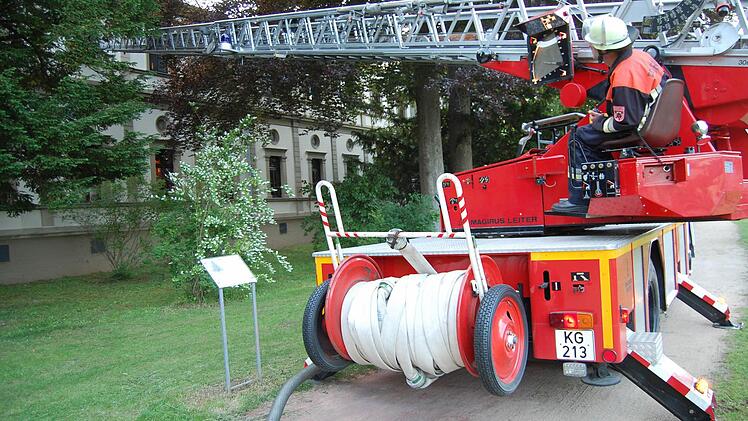 Feuerwehr-Ernstfallübung am Spielcasino in Bad Kissingen