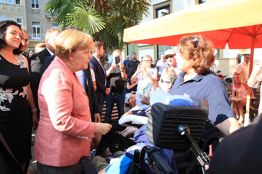 Angela Merkel zu Besuch in Bad Kissingen