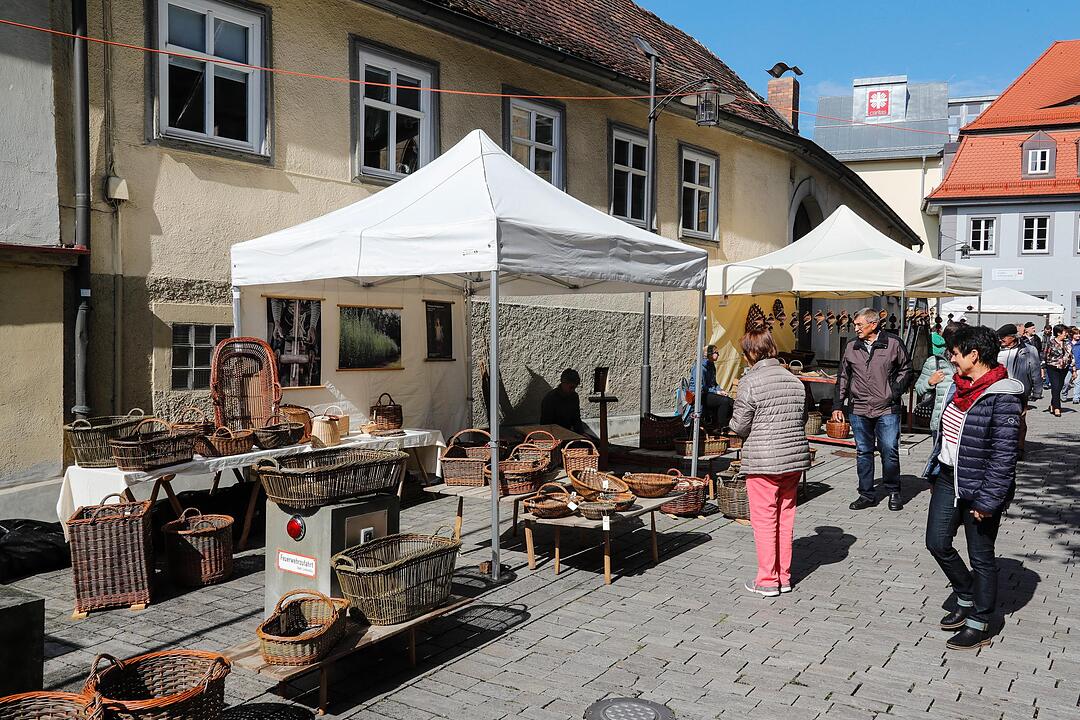 Korbmarkt in Lichtenfels am Samstag