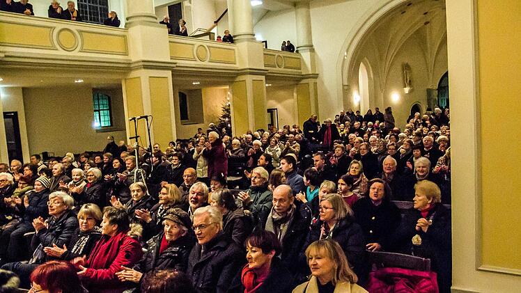 Am Ende gab es reichlich Applaus für das Konzert mit dem Posaunenchor St. Moriz.Foto: Jochen Berger