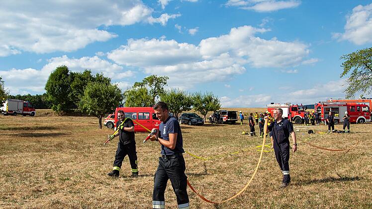 Weiterbildung zum Thema Vegetationsbrandbek&auml;mpfung. Foto: Sebastian Gerr/FFW Bad Br&uuml;ckenau