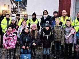 Die neuen Schulweghelfer aus Kasendorf Foto: Werner Reißaus