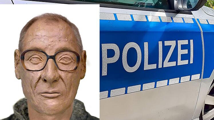 In einem Waldstück in Osthessen wurde ein Leiche entdeckt - doch es gibt Hinweise darauf, dass der Tote aus Franken stammt. Die Polizei sucht Hinweise auf die Identität des Mannes.  Bei dem Bild handelt es sich nur um eine Rekonstruktion. Foto: Polizei