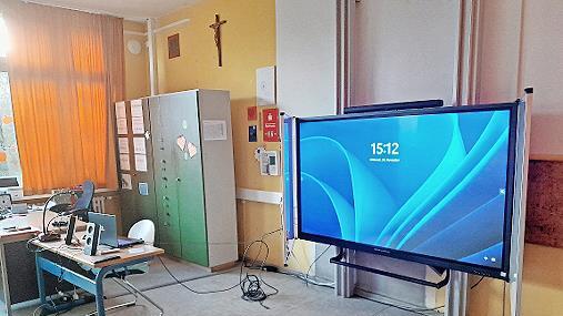 Touchpanel in der Mittelschule Oerlenbach