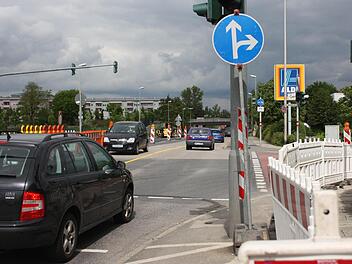 Noch geht das Abbiegen in die Gereuth vom Münchner Ring aus. Das wird ab Samstag, 10. Mai, nicht mehr möglich sein.  Foto: Sebastian Martin