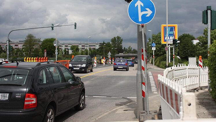 Noch geht das Abbiegen in die Gereuth vom Münchner Ring aus. Das wird ab Samstag, 10. Mai, nicht mehr möglich sein.  Foto: Sebastian Martin
