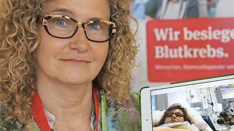 Spenderin Bianca Volkert zeigt Fotos von ihrem Einsatz.  Fotos: Gerd Schaar