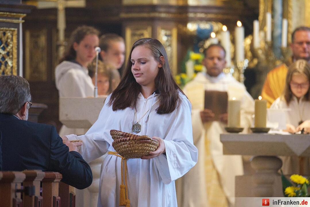 Nach einjähriger Kirchensanierung: Hannberg feiert die Wiedereröffnung der Wehrkirche der Pfarrei Geburt Mariens Hannberg