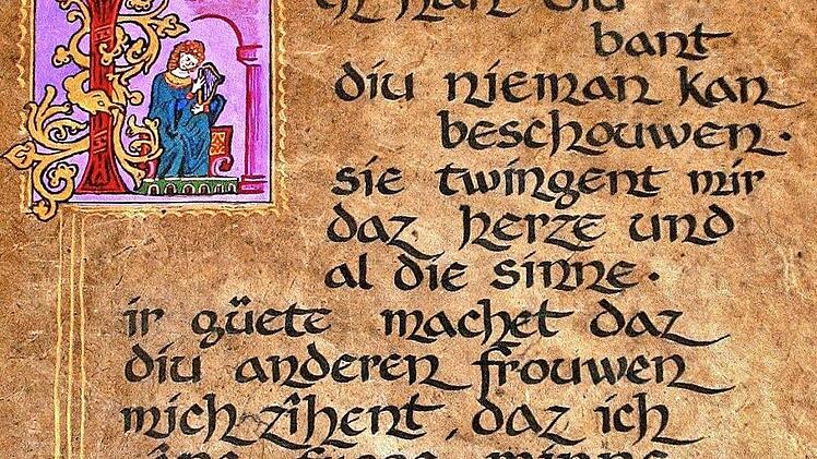 Ein Lied Ottos von Botenlauben. Foto: Werner Vogel
