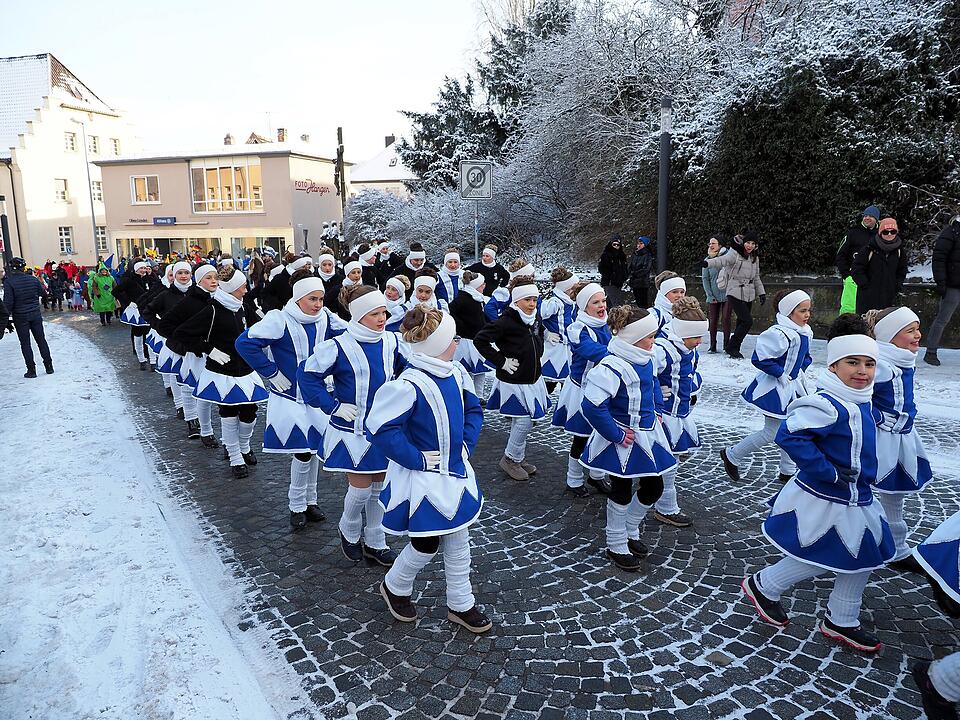 Eine der ersten Faschingsumzüge in der Region