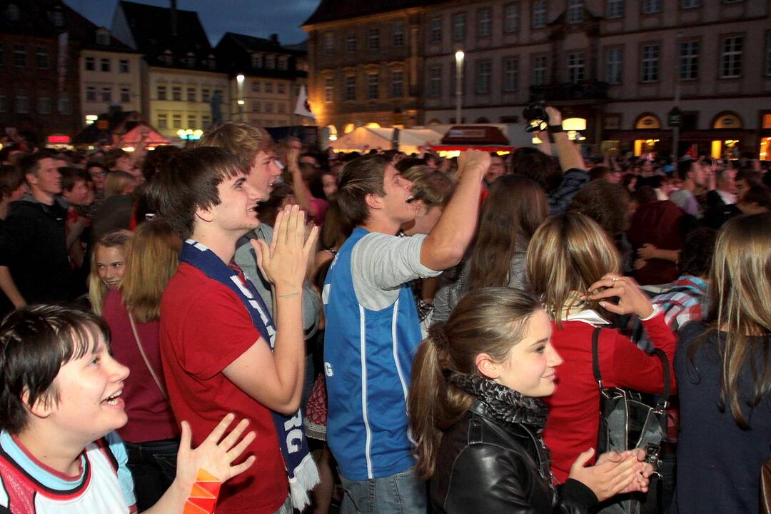 Meisterfeier Brose Baskets Bamberg Maxplatz