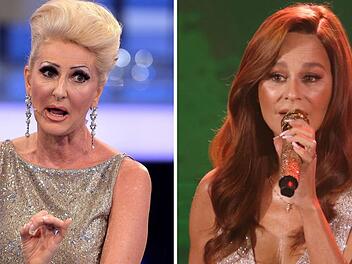 D&eacute;sir&eacute;e Nick (links) stichelt gegen Andrea Berg.