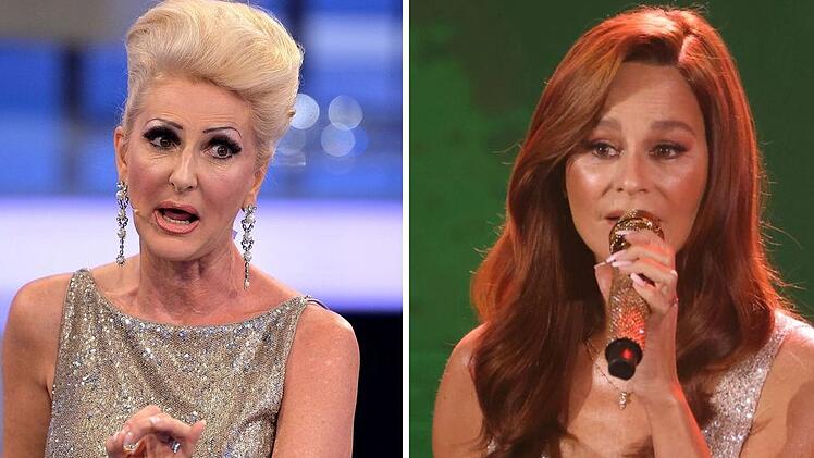 D&eacute;sir&eacute;e Nick (links) stichelt gegen Andrea Berg.