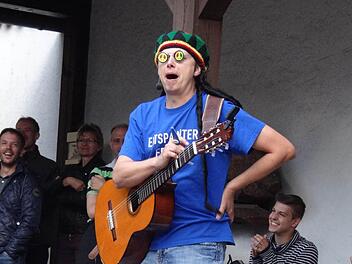 Stefan Eichner alias "Das Eich" beim Franken-Reggae Foto: Johanna Eckert