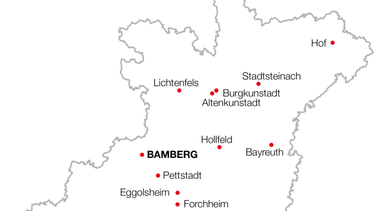 Caritas Karte Standorte