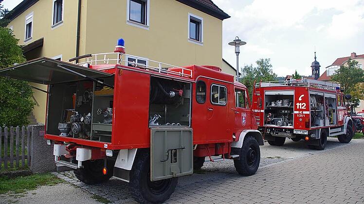 Auch alte Feuerwehrfahrzeuge waren größerer Zahl vertreten. Foto: Heike Schülein