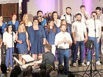 Die "Singin‘ Off Beats" präsentierten sich in Höchstform.  Foto: Manfred Welker