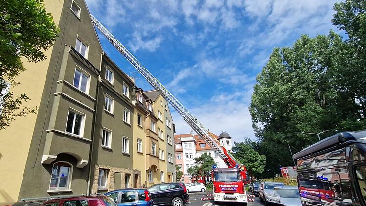 Schwarzer Rauch in Bamberg - Feuerwehreinsatz