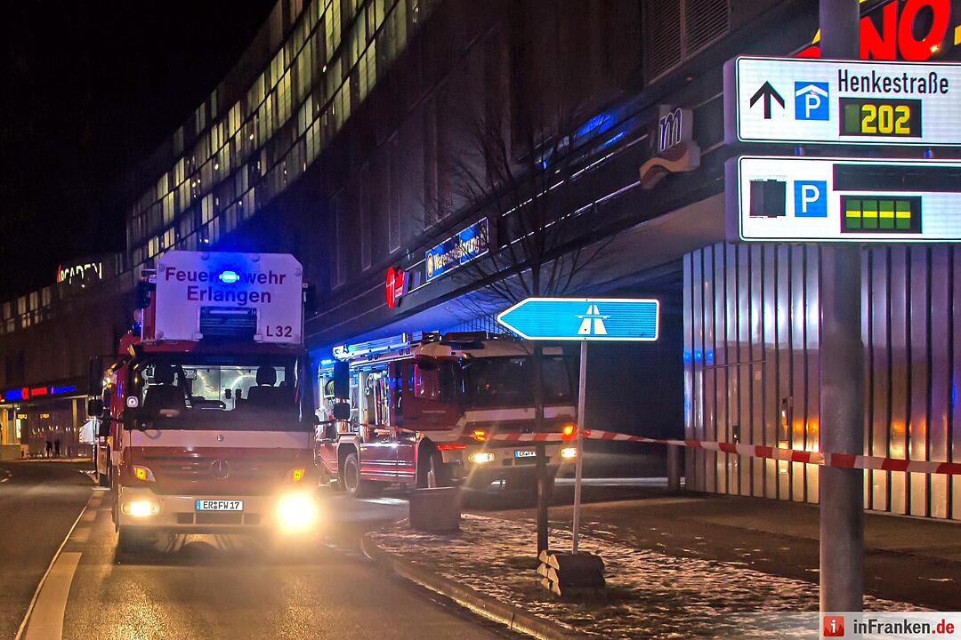 Brand in Erlanger Arcaden