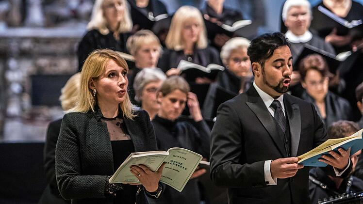 Die "Petite Messe solennelle" von Gioacchino Rossini erlebte eine eindringliche Aufführung in der Coburger Morizkirche.Foto: Jochen Berger