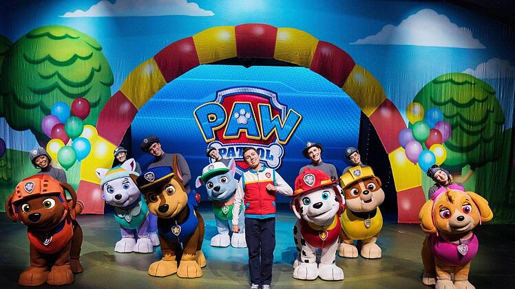 Am 30. Mai kommt die populäre Kinderserie "PAW Patrol" nach Nürnberg. Doch auch andere Bühnenveranstaltungen für Kinder und Familien lohnen sich.  Foto: PAW Patrol / ARGO Konzerte GmbH