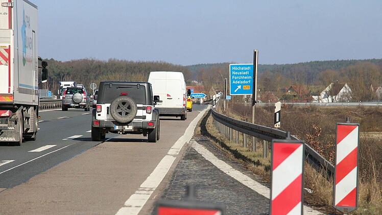 H&ouml;chstadt: Bundesstra&szlig;e B 470 bei A3-Anschlusstelle gesperrt - so wird umgeleitet