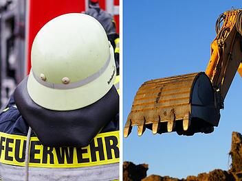 150.000 Schaden bei Bagger-Brand im Kreis Roth