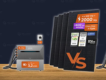 Effiziente Balkonkraftwerke von Solarway: Wahlweise mit Solarbank 2 oder 3