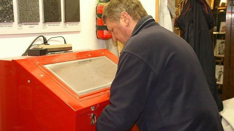 Bearbeitung mit Strahlmittel