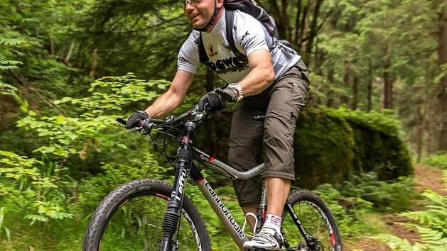 Michael Giesche will in der Fränkischen Schweiz ein Netz von Routen für Mountainbiker aufbauen. Foto: privat