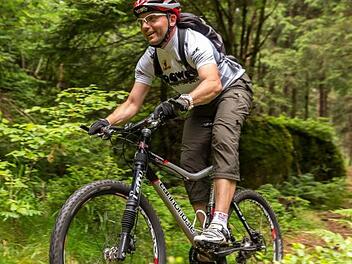 Michael Giesche will in der Fränkischen Schweiz ein Netz von Routen für Mountainbiker aufbauen. Foto: privat