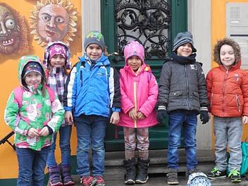 Vorschulkinder im Fastnachtsmuseum
