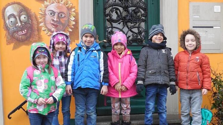 Vorschulkinder im Fastnachtsmuseum