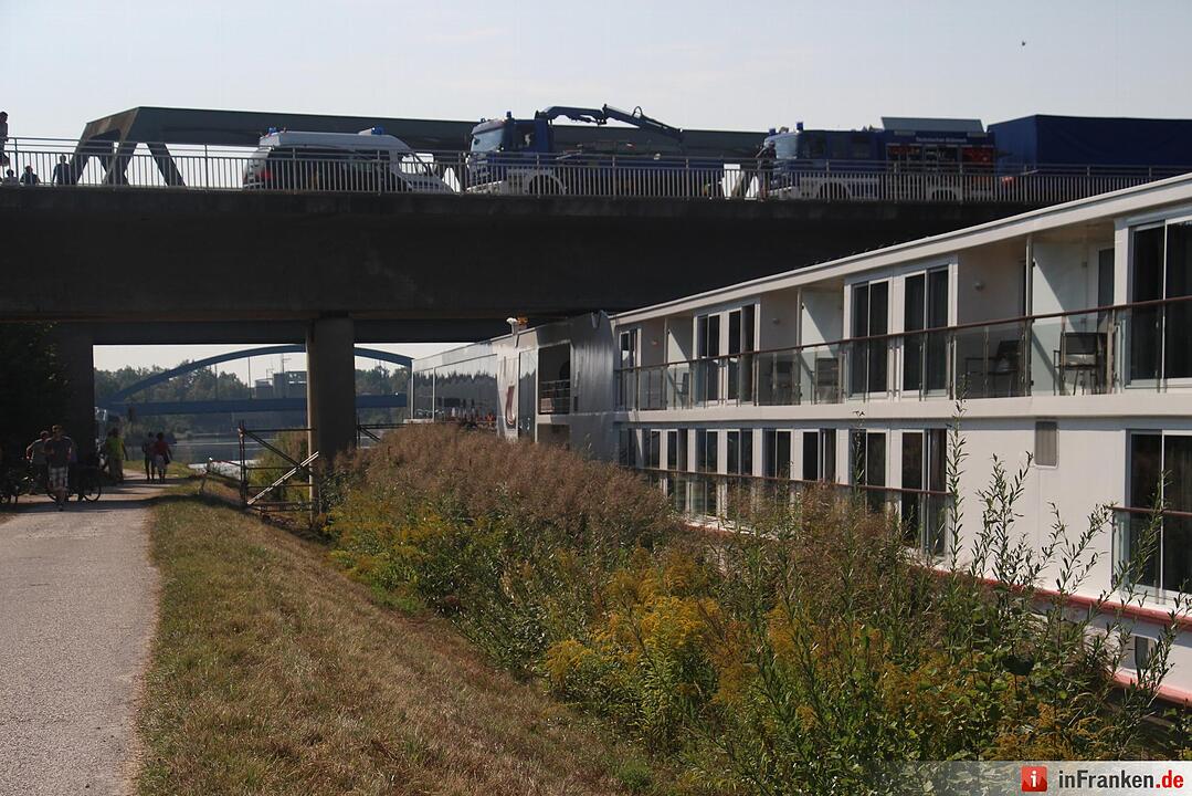 Schiffsunglück bei Erlangen - der Tag danach