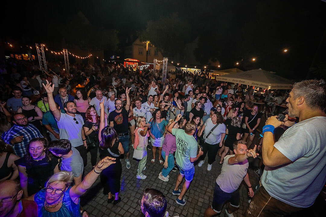 Beste Stimmung beim Stadtfest in Schweinfurt.
