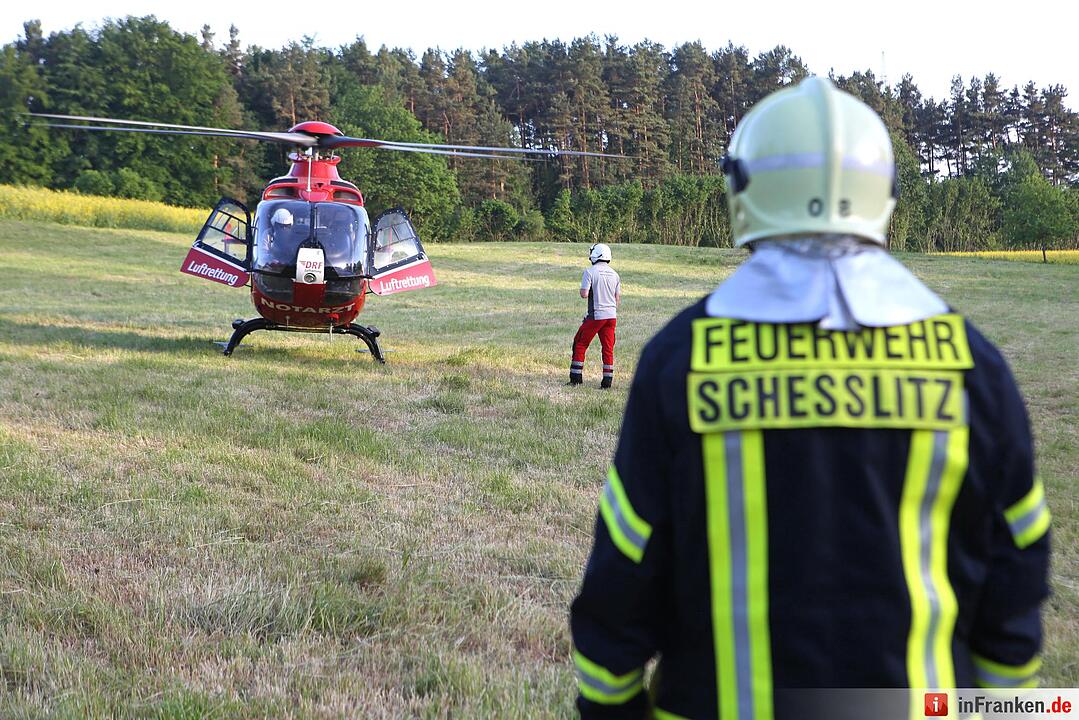 Motorräder prallen am Würgauer Berg frontal zusammen – zwei Schwerverletzte
