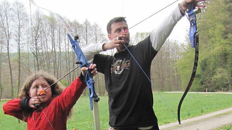 Zwei Gaumeister in Aktion: Michael Dörr und Stefanie Röder vom SSV Nüdlingen beherrschen ihr Sportgerät. Foto: Koch