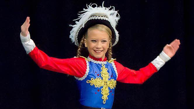 Sophia Meißner von den Effect's belegte bei den oberfräbnkischen Meisterschaften den 1. Platz als Tanzmariechen. Fotos: Albert Höchstädter