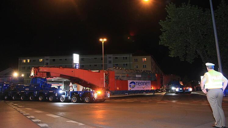 Schwertransporter Bamberg am 5. Mai 2015 Foto: Ferdinand Merzbach