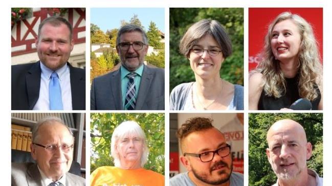 Wer von diesen acht Landtags-Kandidaten gewinnt das Direktmandat im Stimmkreis Coburg bei der Wahl am Sonntag?