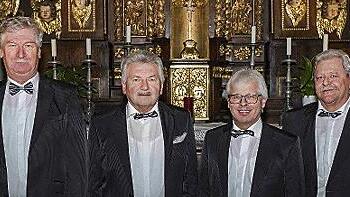 Das Bild zeigt (v. l.) die Verabschiedeten Peter Bock, Bernhard Schwab, Rudi Folk und Josef Bock.