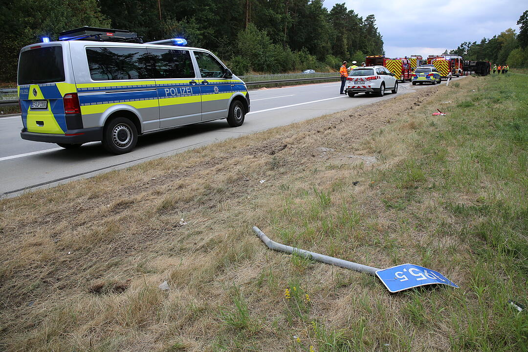 Kulmbacher Lkw legt Verkehr auf der A9 lahm