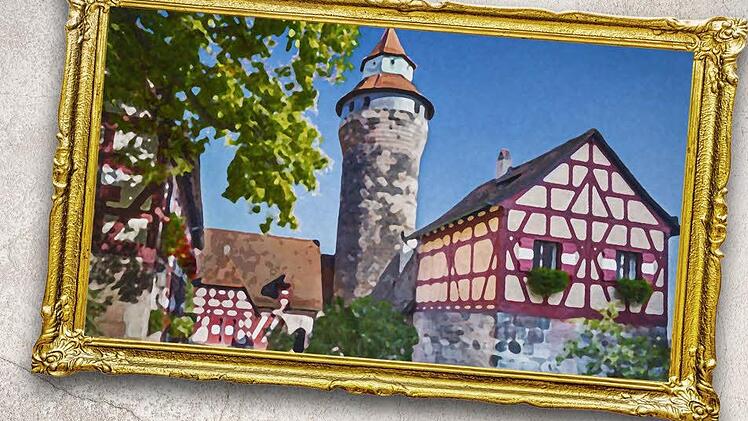 Die Burg in Nürnberg. Foto: Grafik