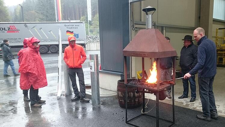 Schauschmieden im  Guttenberger Hammer.