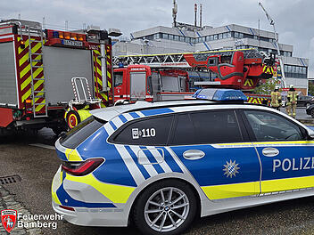 ABC-Einsatz in Bamberg: Bagger beschädigt Gasleitung
